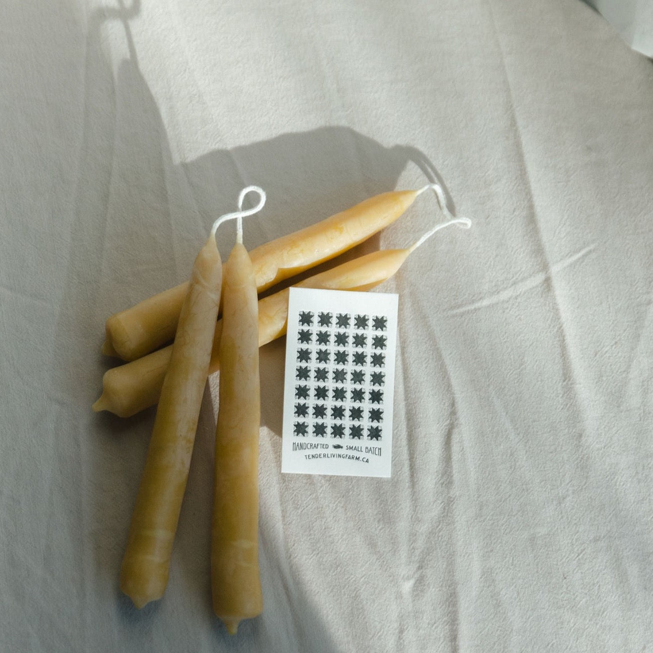 Hand Dipped Beeswax Candle set