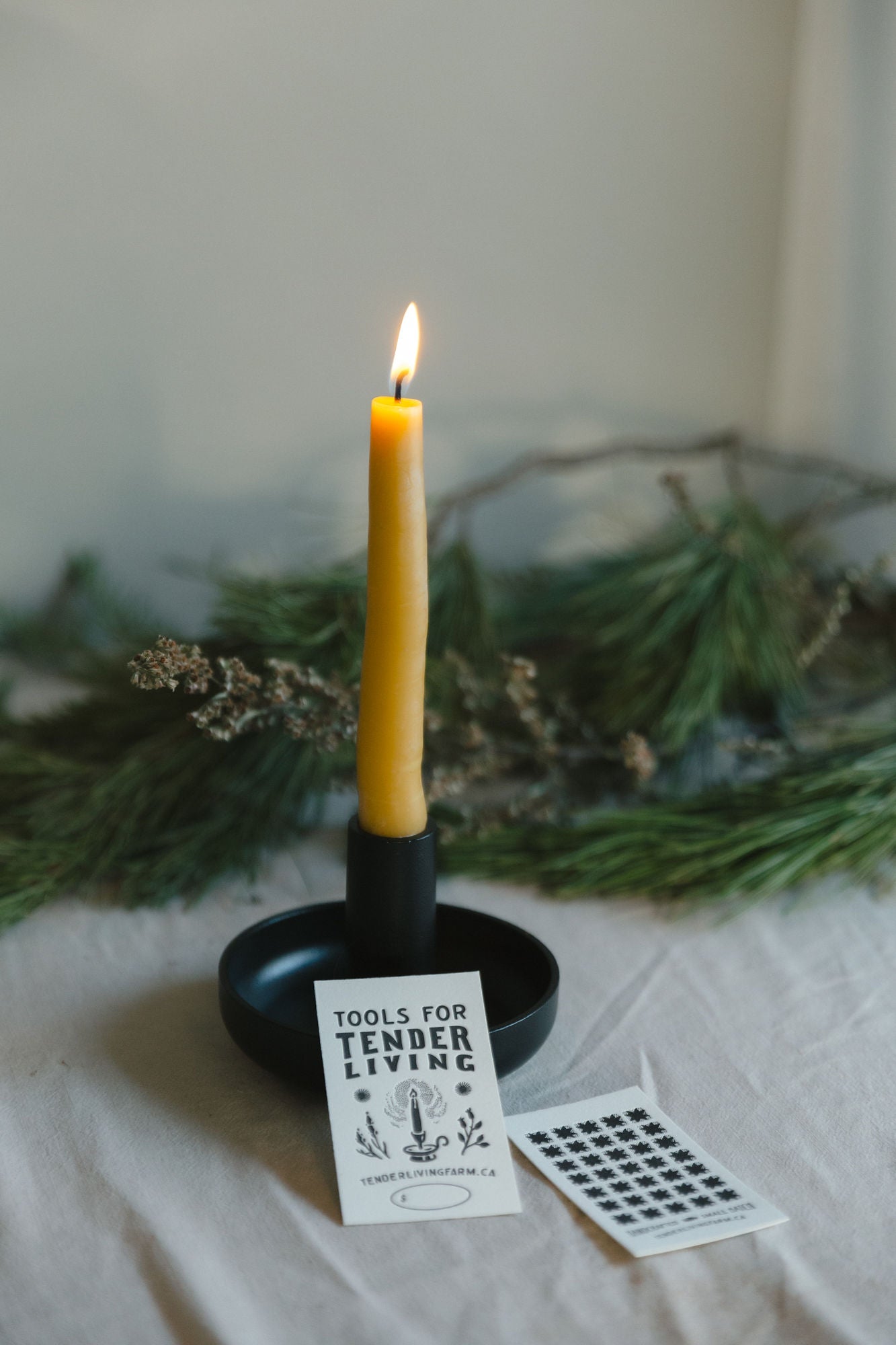 Hand Dipped Beeswax Candle set