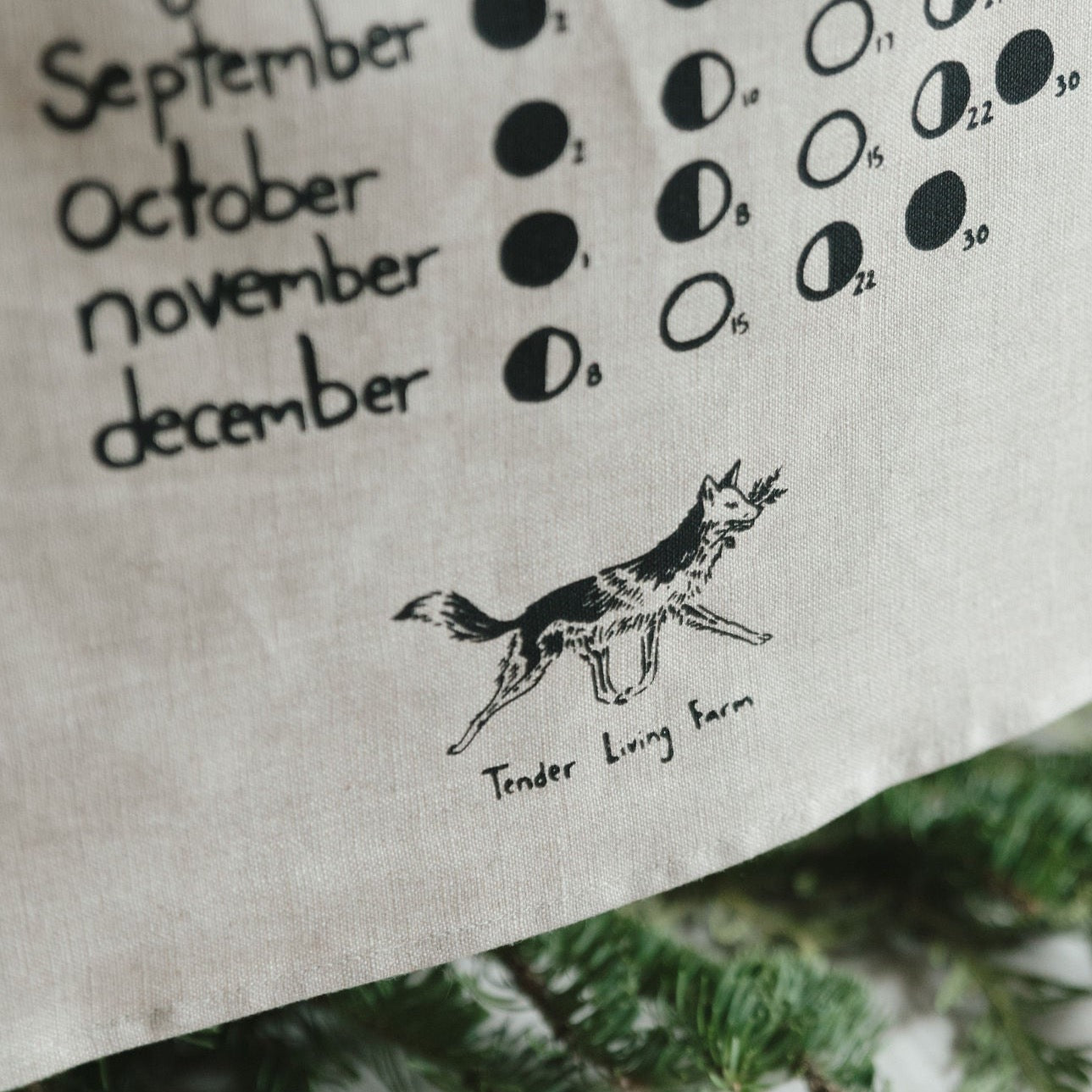 2024 Linen Moon Phase Calendar
