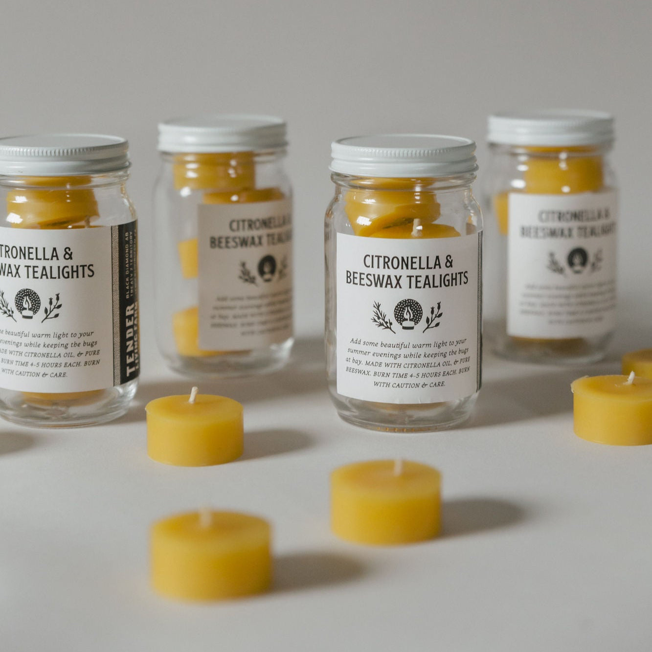 Citronella & Beeswax tea lights