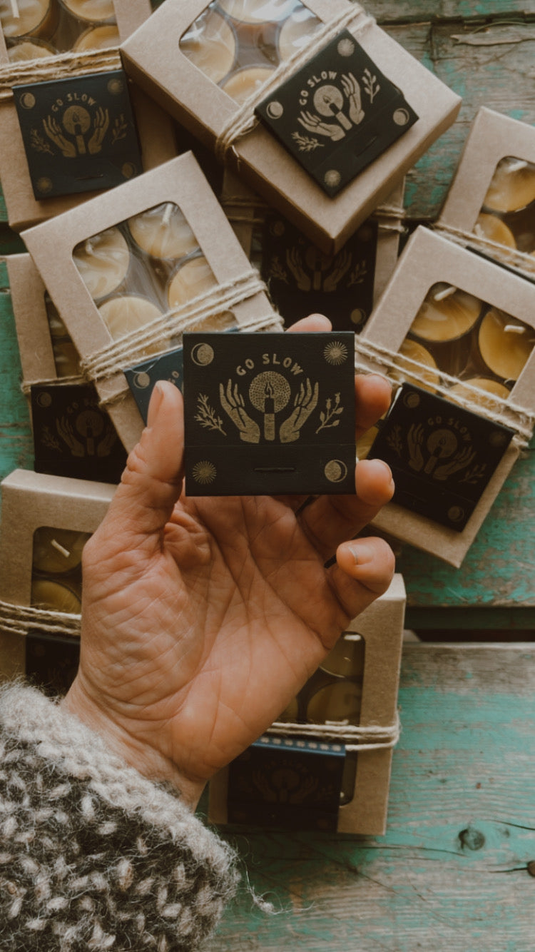 Tea lights + Matchbook