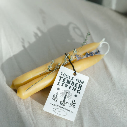 Hand Dipped Beeswax Candle set